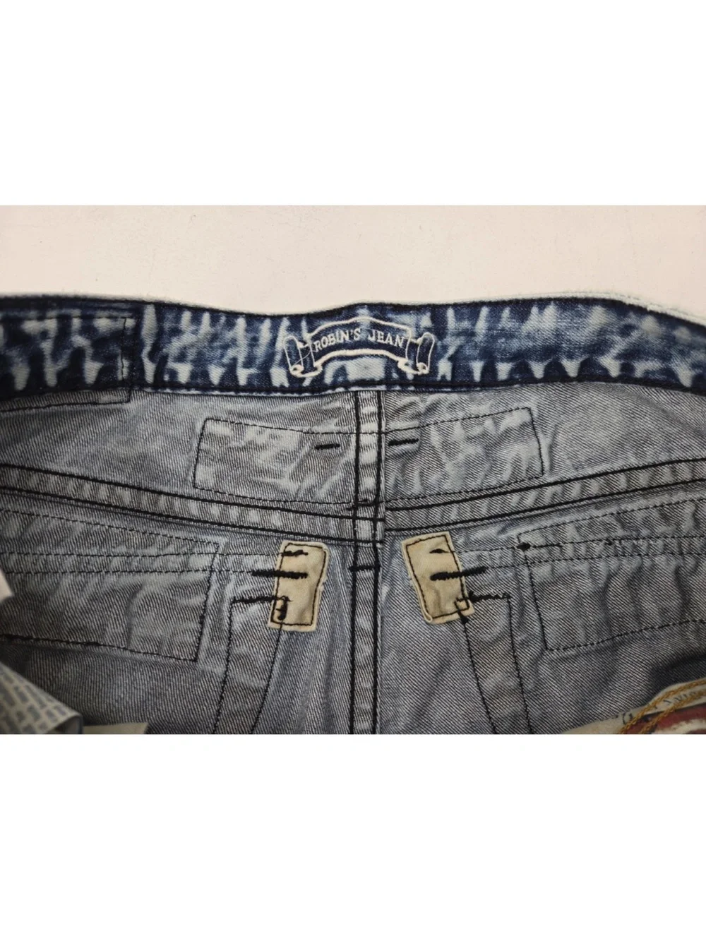 Robins Jeans Vintage Edition Long Flap Jeans Crystals 34